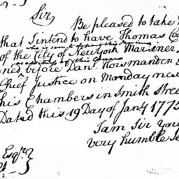 Document, 1775 January 19-D...