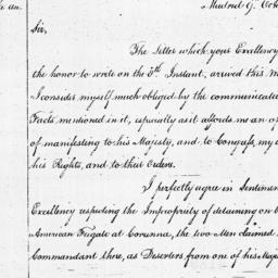 [Document, 1781 October 09]
