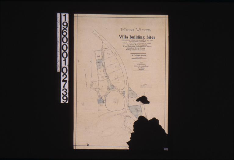 Mira Vista villa building sites -- plan.