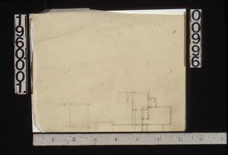 Rough sketch of partial floor plan