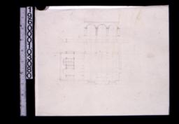 Plan and elevations of arches