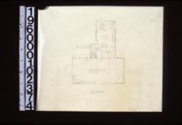 Prelinimary drawing of first floor plan\, scheme #2.