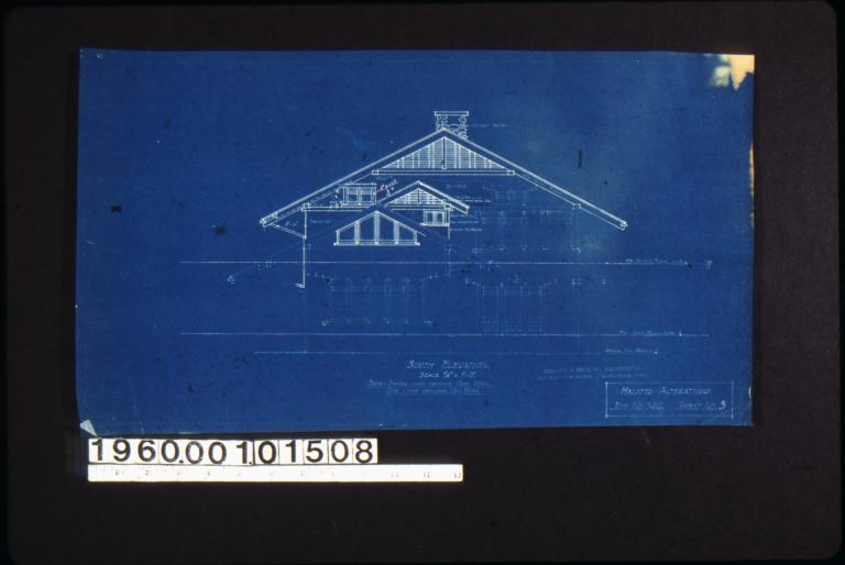 South elevation : Sheet no. 3. (3)