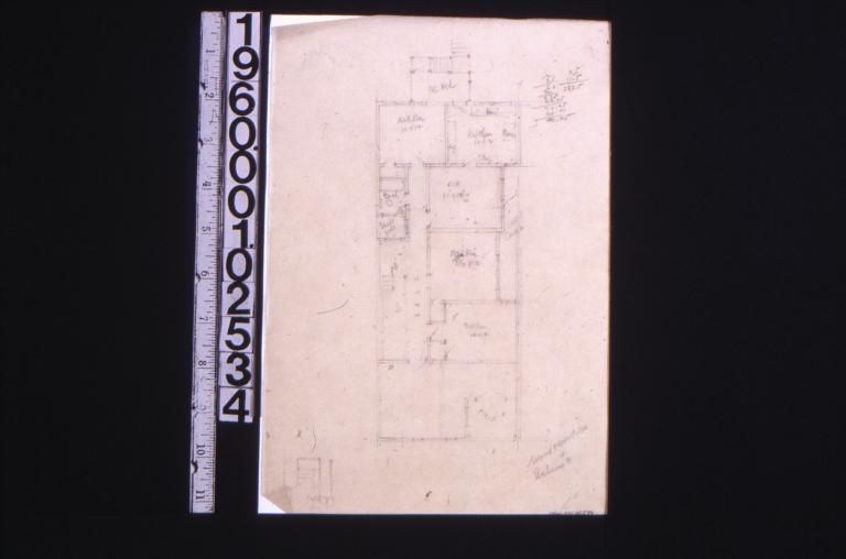 Second floor plan (scheme #2) : unidetntified sketch