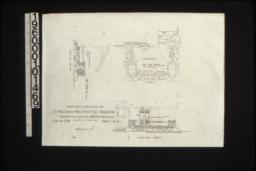 Details of entrance steps in plan and elevations looking south and looking east : Sheet no. 2 / (2)