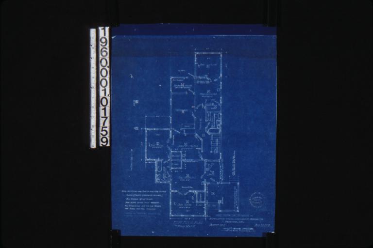 First floor plan : Sheet no. 1. (2)
