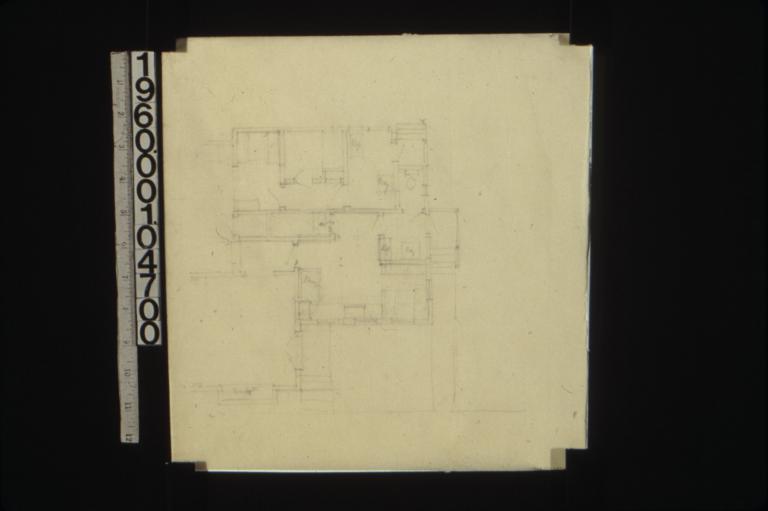 Sketch of partial plan of first floor