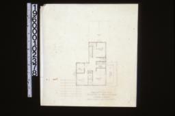 Preliminary drawing of second floor plan\, scheme 1.