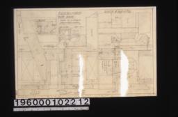 F.S. details of garden room windows -- sill\, jamb\, head\, sash meeting stiles\, elevation of inside of head\, mullion between north doors and windows : Sheet no. 10.