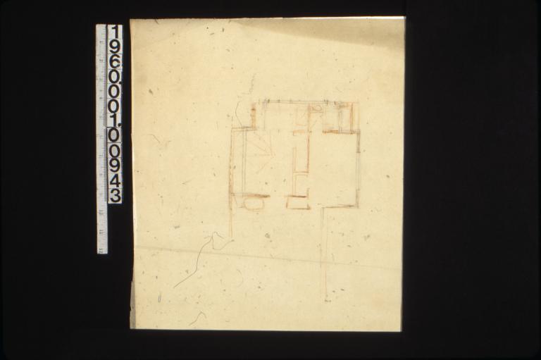 Rough sketch of partial floor plan