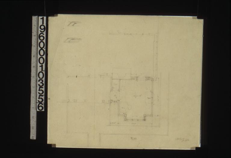 Sketch of partial first floor plan.