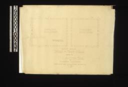 1 1/2 inch scale details of hinge straps for doors from living room to outside and doors from dining room to outside : No. 44\,