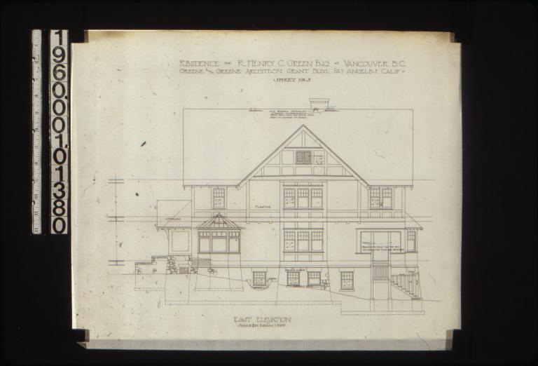 East elevation : Sheet no. 5.