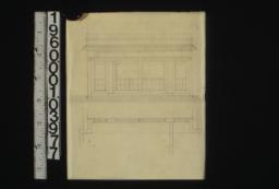 Plan and elevation of windows