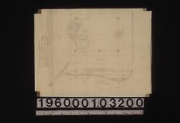 F.S. details of lock plate for gate -- elevation\, plan : Sheet no. 9. (2)