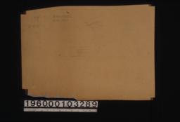Perspective drawing and section of beams\, sketches of leaves and flowers