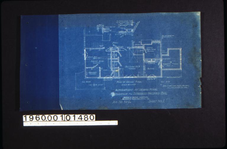 Plan of second floor : Sheet no. 1. (4)