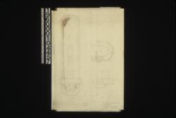 F.S. details of sleeping porch bracket fixtures -- front\, side\, plan : Sheet no. 27.