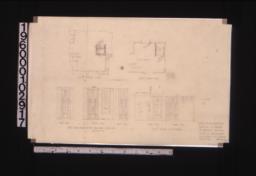 Dumbwaiter -- first floor plan\, vault floor plan\, first floor dumbwaiter enclosure elevations\, vault floor elevations : Sheet no. 6\,