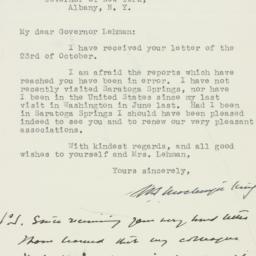 Letter: 1942 October 26