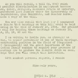 Letter: 1953 November 20