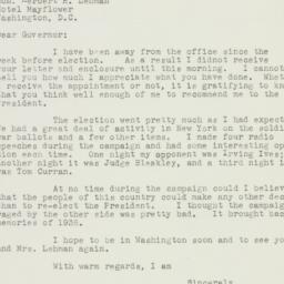 Letter: 1944 November 14
