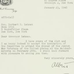 Letter: 1948 January 23