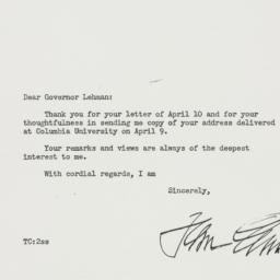 Letter: 1947 April 18