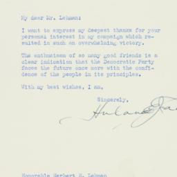 Letter: 1953 November 21