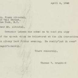 Letter: 1948 April 4