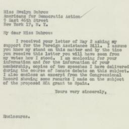 Letter: 1950 May 6