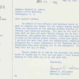 Letter: 1953 May 29