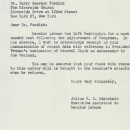 Letter: 1951 October 24