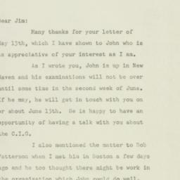 Letter: 1947 May 19