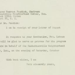 Letter: 1948 August 19