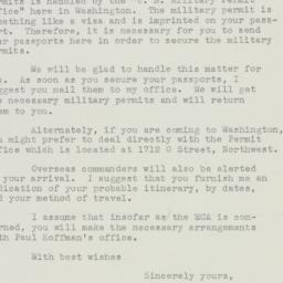 Letter: 1949 March 8