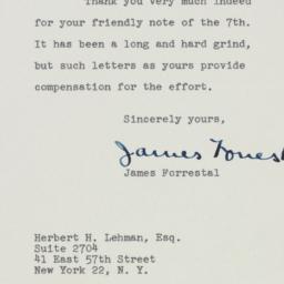 Letter: 1949 March 9