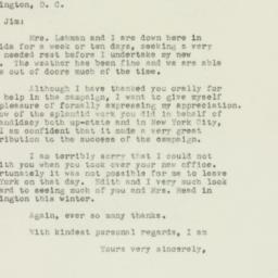 Letter: 1949 November 23