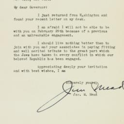 Letter: 1948 February 2