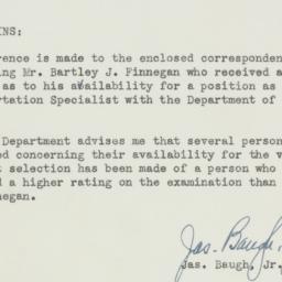 Letter: 1950 November 28