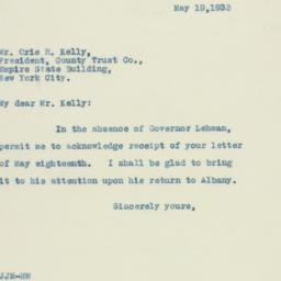 Letter: 1933 May 19
