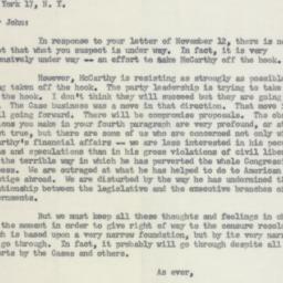 Letter: 1954 November 17