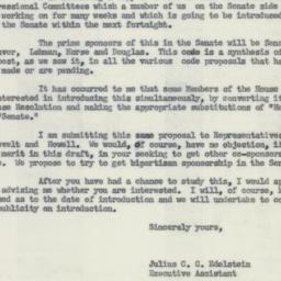 Letter: 1954 May 1