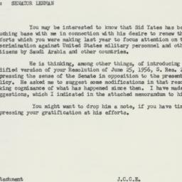 Memorandum: 1957 May 28