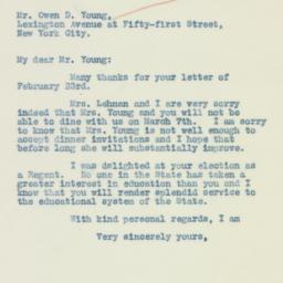 Letter: 1934 February 26