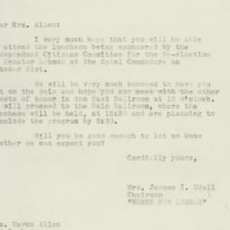 Letter: 1950 October 23