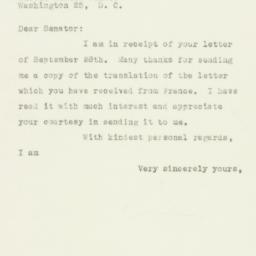 Letter: 1950 October 4