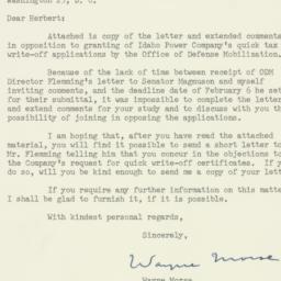 Letter: 1956 February 13