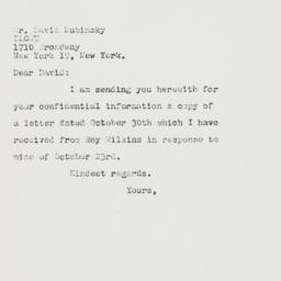 Letter: 1962 November 2