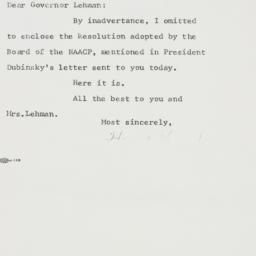 Letter: 1962 October 19